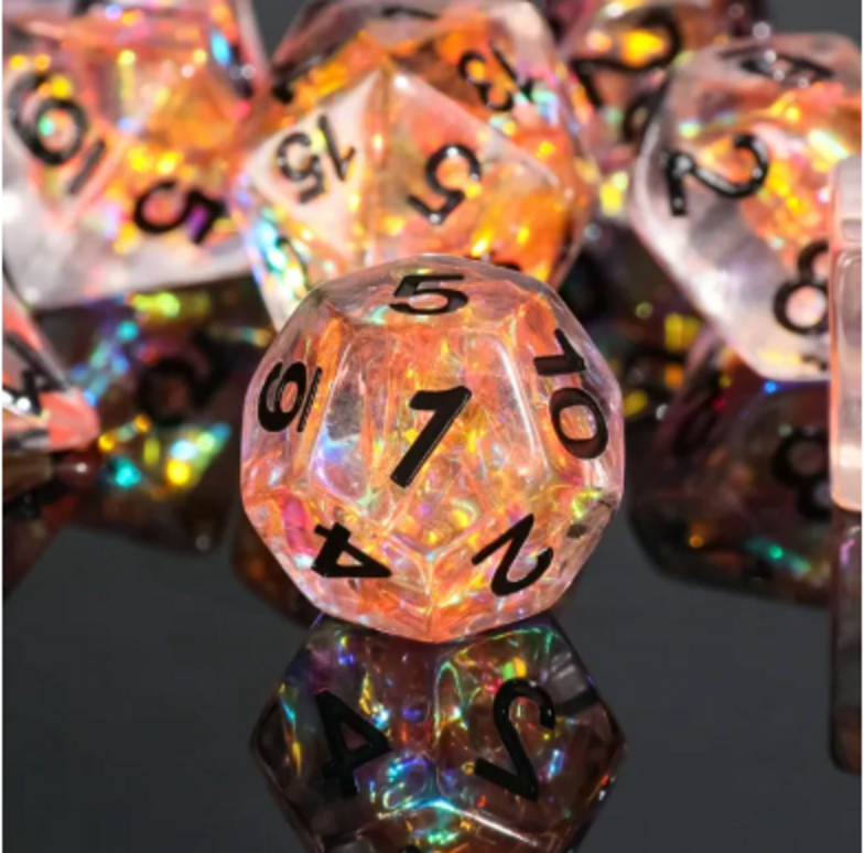 🐦‍🔥Phoenix Reborn Dice Set | Poly RPG DnD Dungeons Dragons AD&D Pathfinder d20