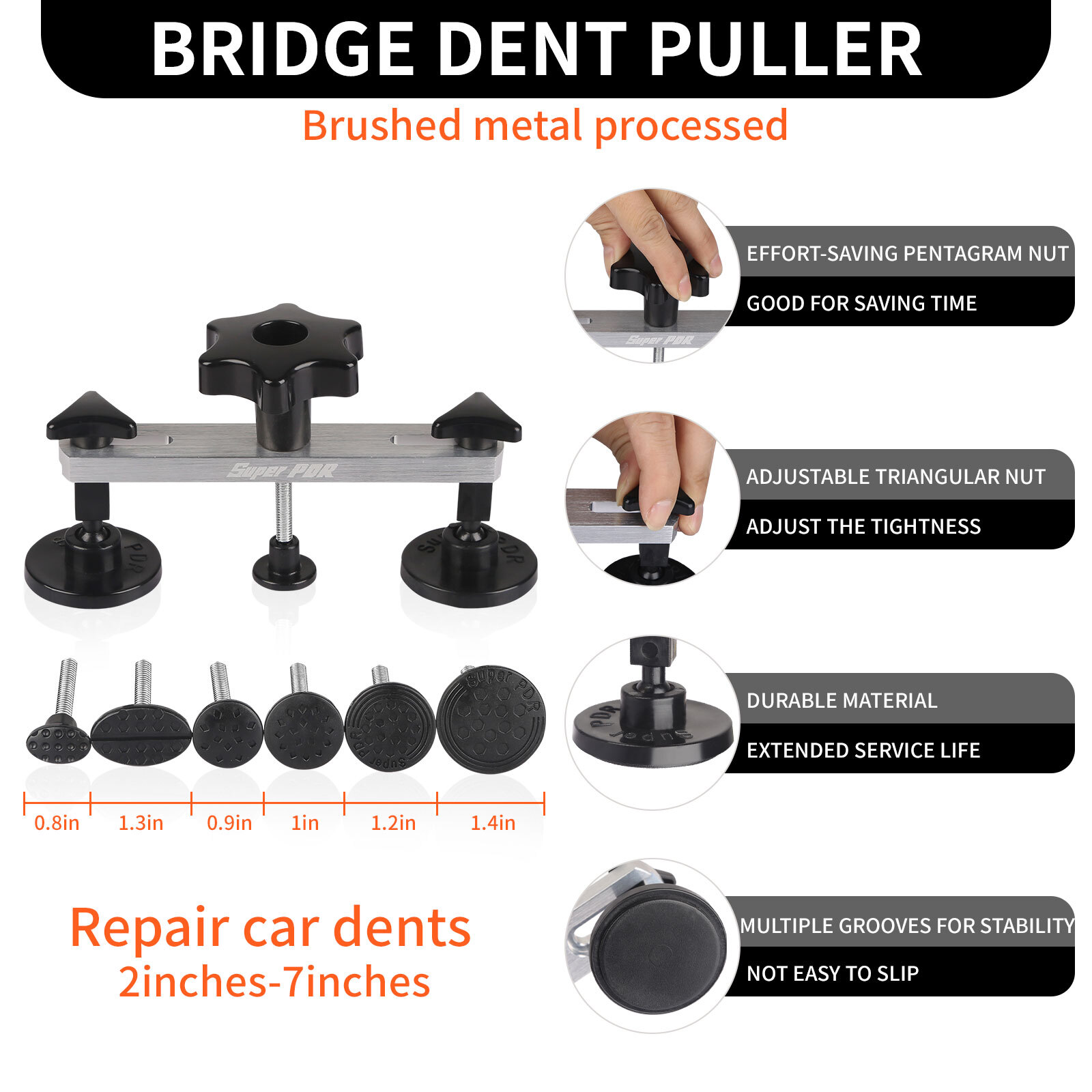 PDR Car Body Dent Puller Bridge Lifter Tool Paintless Hail Remover Repair Kit