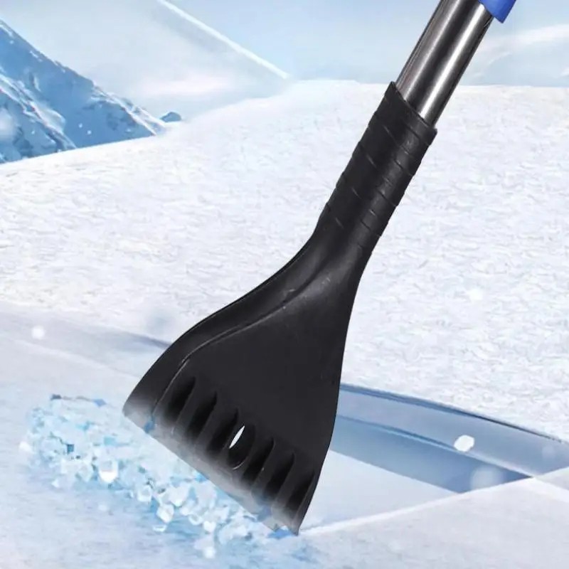 Car Snow Brush Ice Scraper Paint Safe Winter Auto Tool For Windshield Cleaning