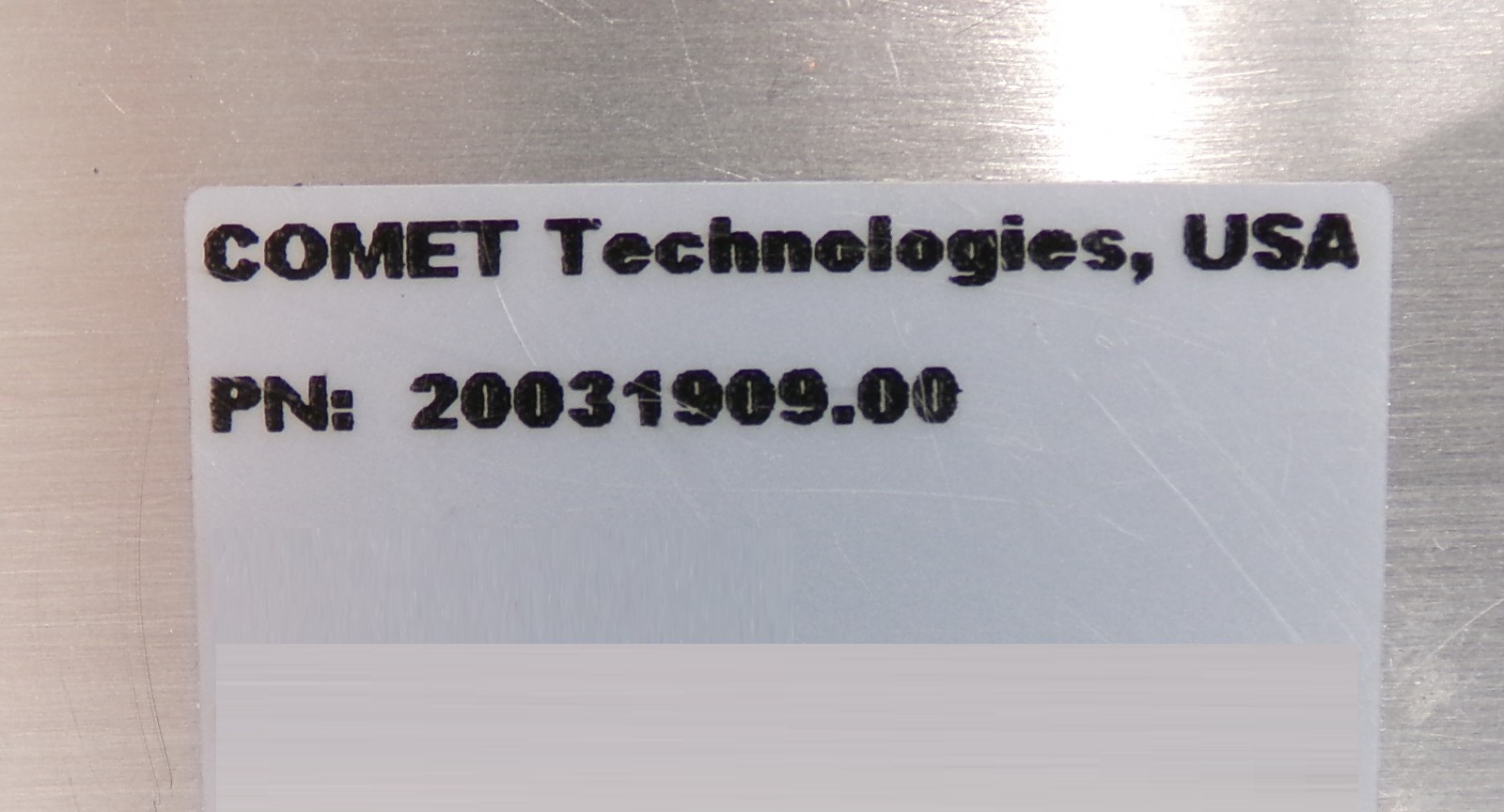 Comet 20031909.00 RF Match Phase/MAG Module 5000W @ 13.56MHz Working Surplus