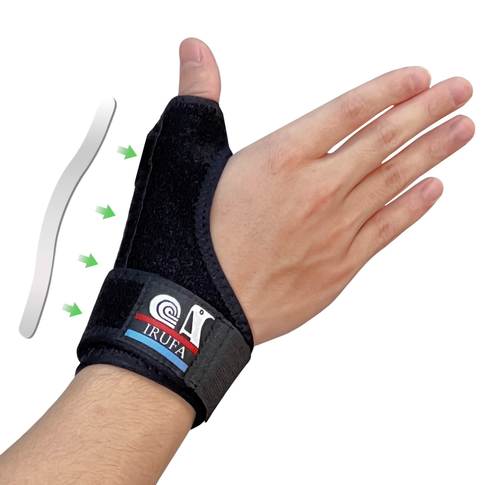 IRUFA, Spacer Fabric CMC Thumb Splint Brace Splint Support Wrap Spica