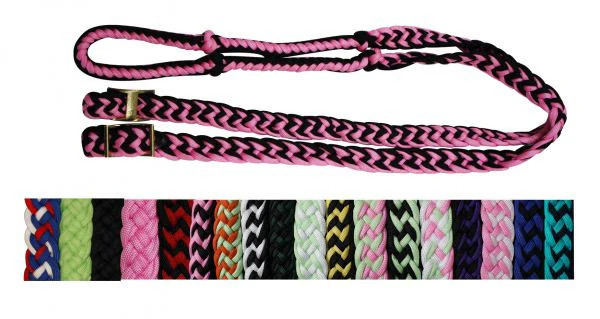 Braided Nylon Barrel Racing Reins