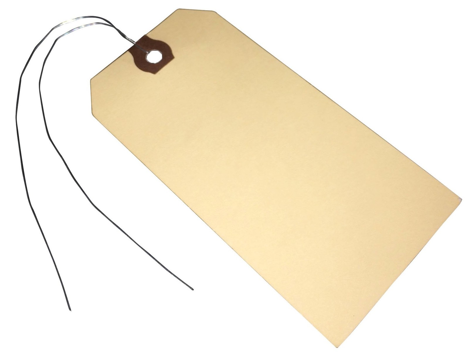 Amram Blank Shipping Tags with Wire,100 Tags 4 3/4" X 2 3/8", Manila Card Sto...