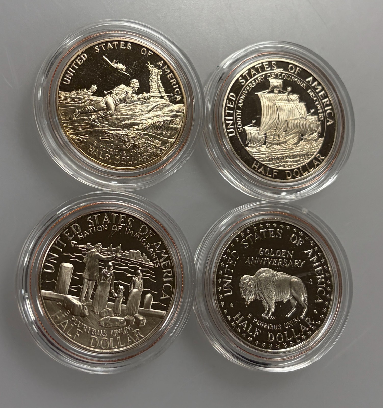 U.S. Mint Commemorative PROOF Half Dollars - Group of 4, All Different
