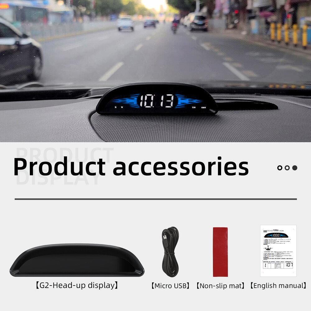 Universal HUD GPS Head Up Display Speedometer Odometer Car Digital Speed HD US