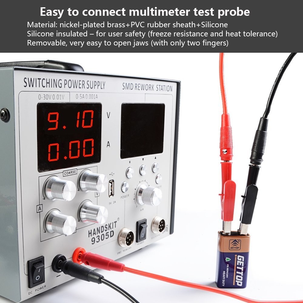 Multimeter Test Lead Kit - Essential Automotive Diagnostic Tools, Battery Tester