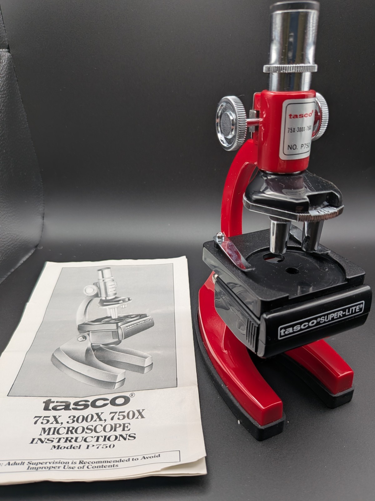 Vintage Tasco 750 Power Microscope