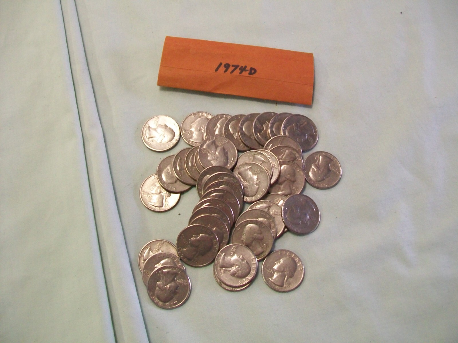 (40) 1974-D  Washington Quarters - (CIRCULATED)