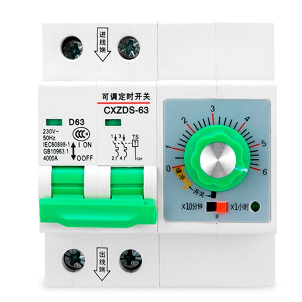 Mechanical Adjustable Timer Switch 63A 13000W Water Pump Memory Timer 1min-6h