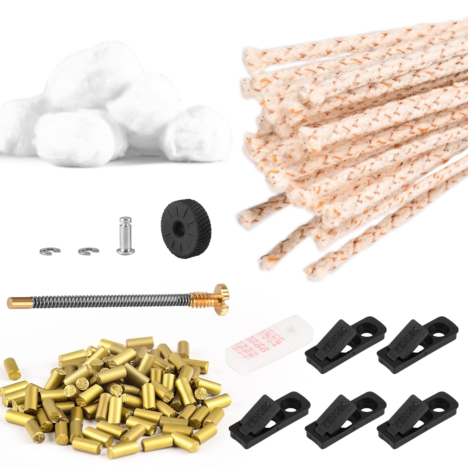 Universal Lighter Repair Kit for Kerosene Lighters (Flint, Spring & Base Plat...