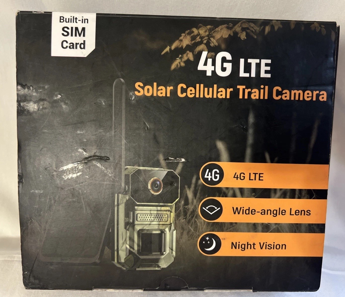 4G LTE Solar Trail Camera w/ Built-In SIM, Night Vision, Q82-4G