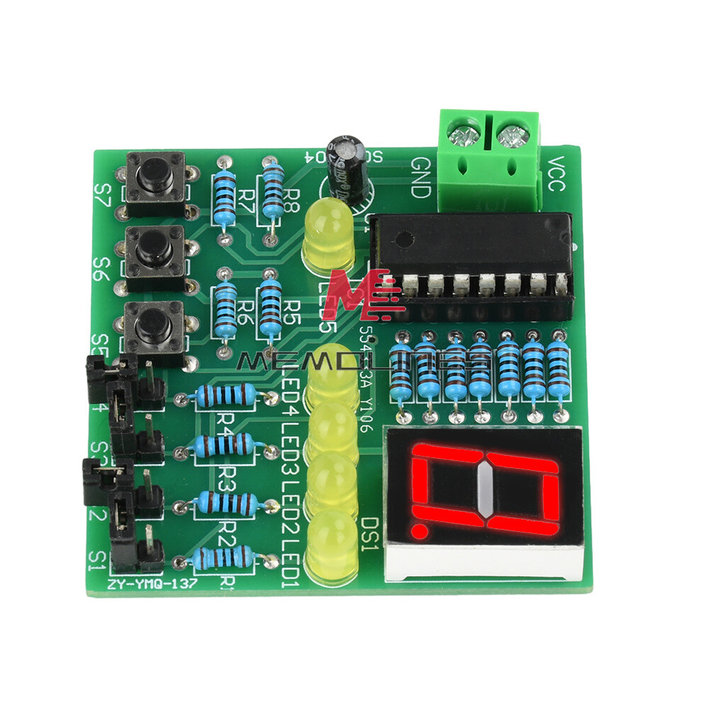DC 5V DIY LED Decoding Display Electronic Parts DIY PCB Soldering Practice Kit