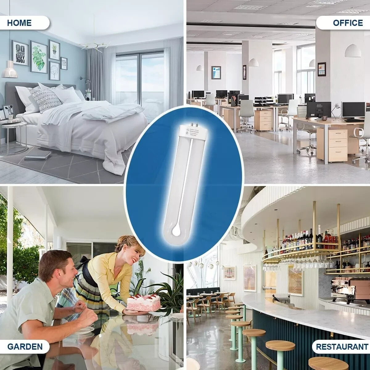 Bug Zapper Light Bulb Replacement for 15W Bug Zapper with 4-Pin Base - 2 Pack