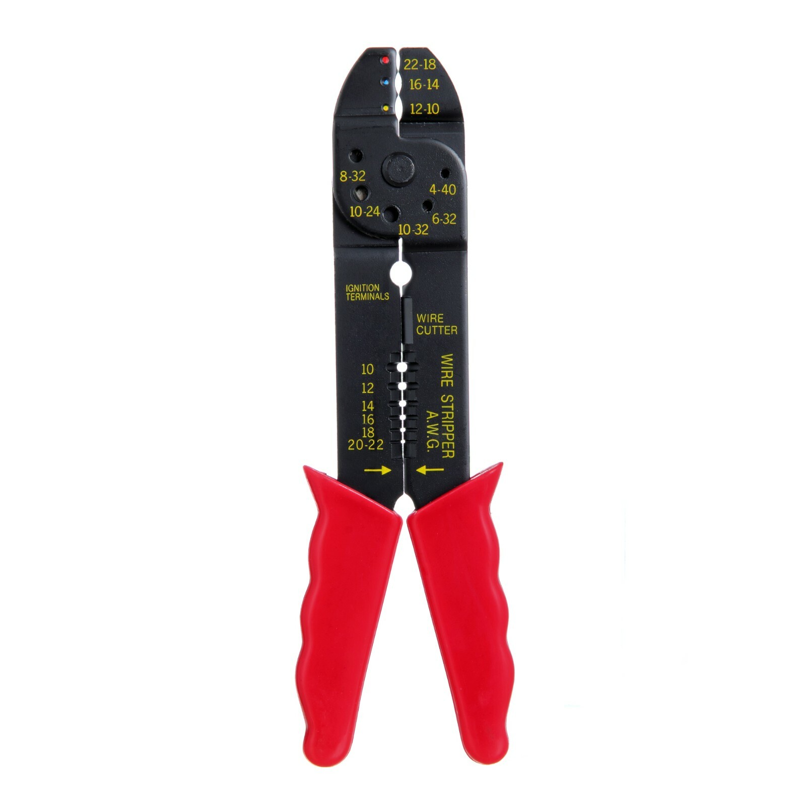 Wire Cable Stripper / Crimper Tool with 25 Piece Cable Terminal Connectors Set