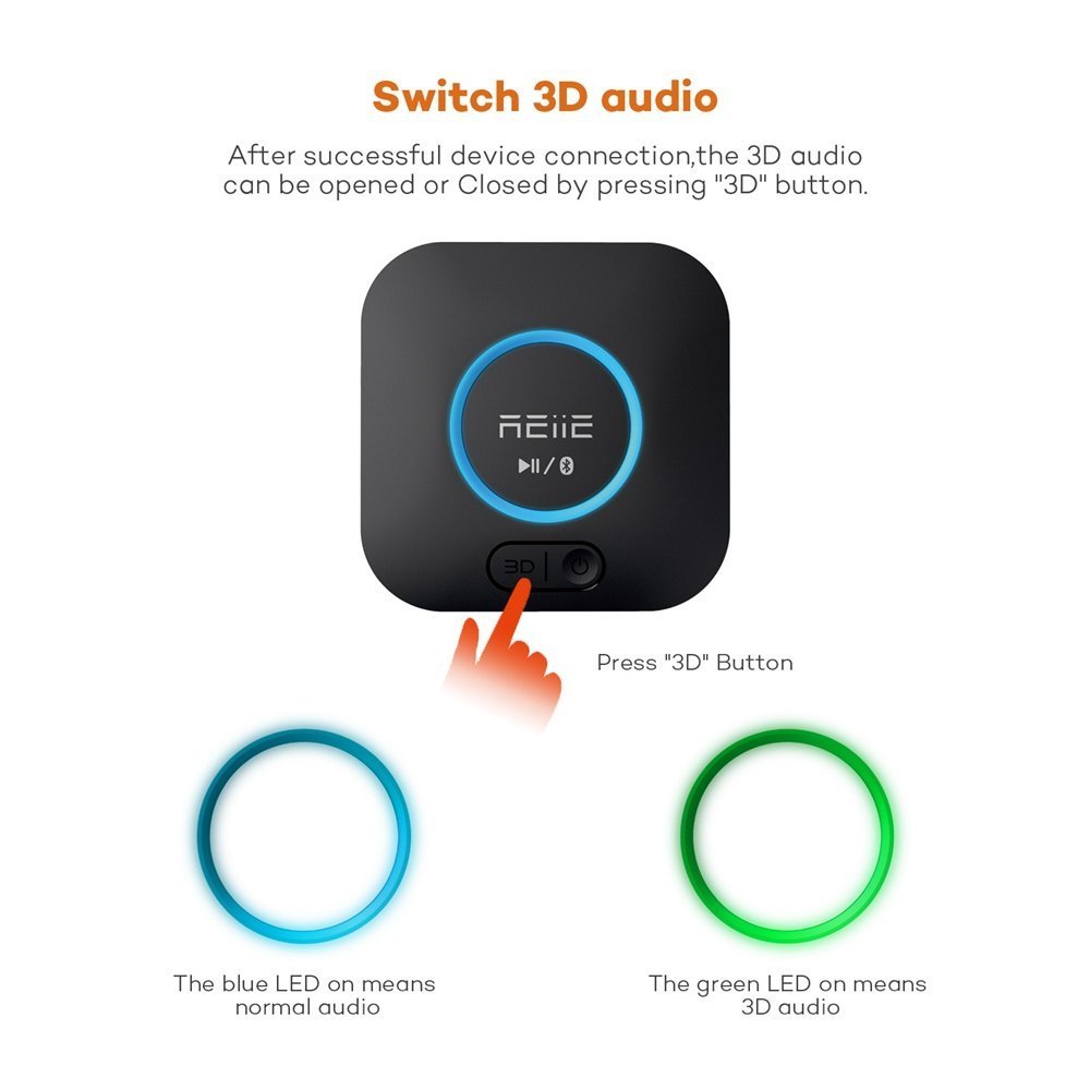 Audio Bluetooth Receiver, HiFi Wireless Audio Adapter,Bluetooth 4.2 Receiver