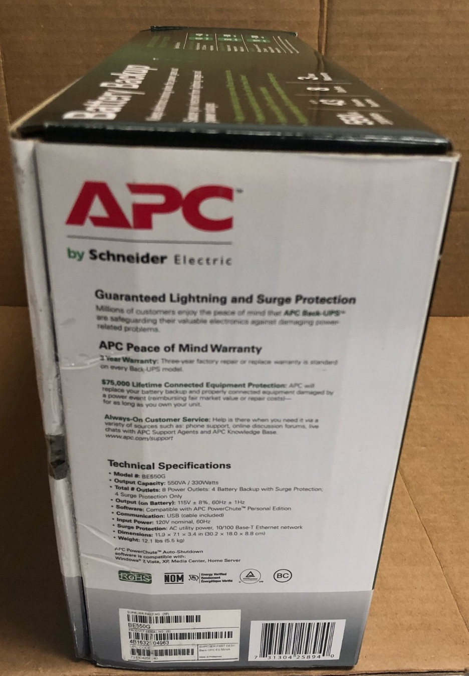 (OPEN BOX!) APC BE550G Battery Backup 🟦