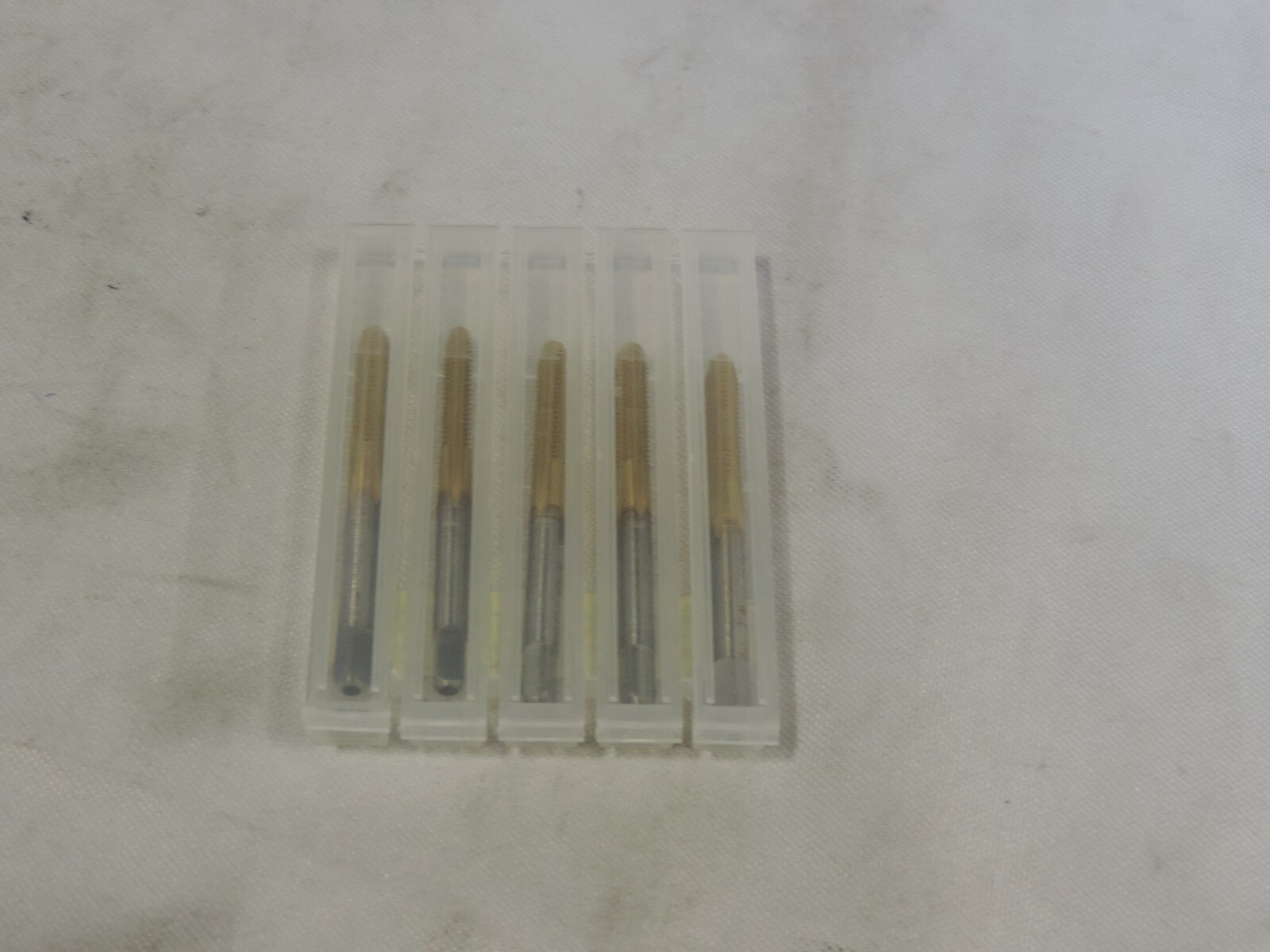 NATOOL 4822775 #8-32 Nc HSG H4 4-Flute Plug Tap, Quad Lead, Tin Coating,5 PACK