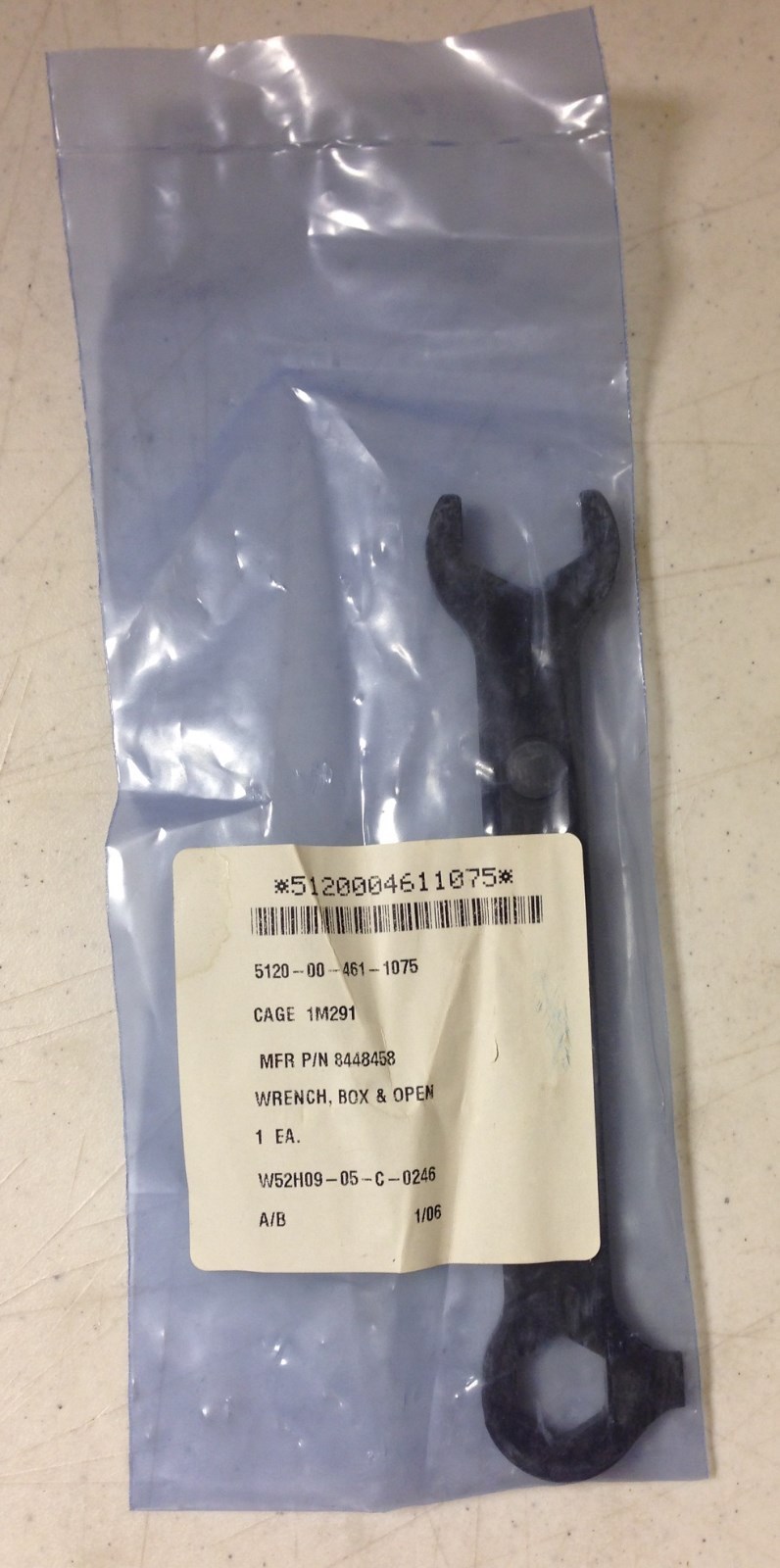 U.S G.I. Issue Machine Gun Wrench M60 Series P/N 8448458