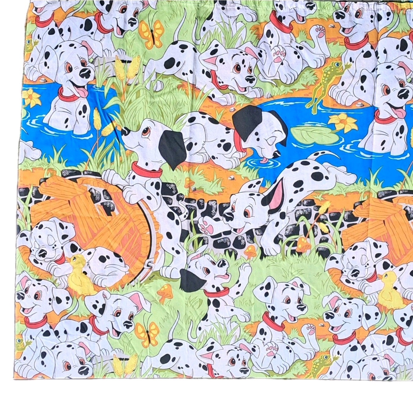 Vintage Disney 101 Dalmatians Sheet Set Full Size Cotton Polyester Complete Set