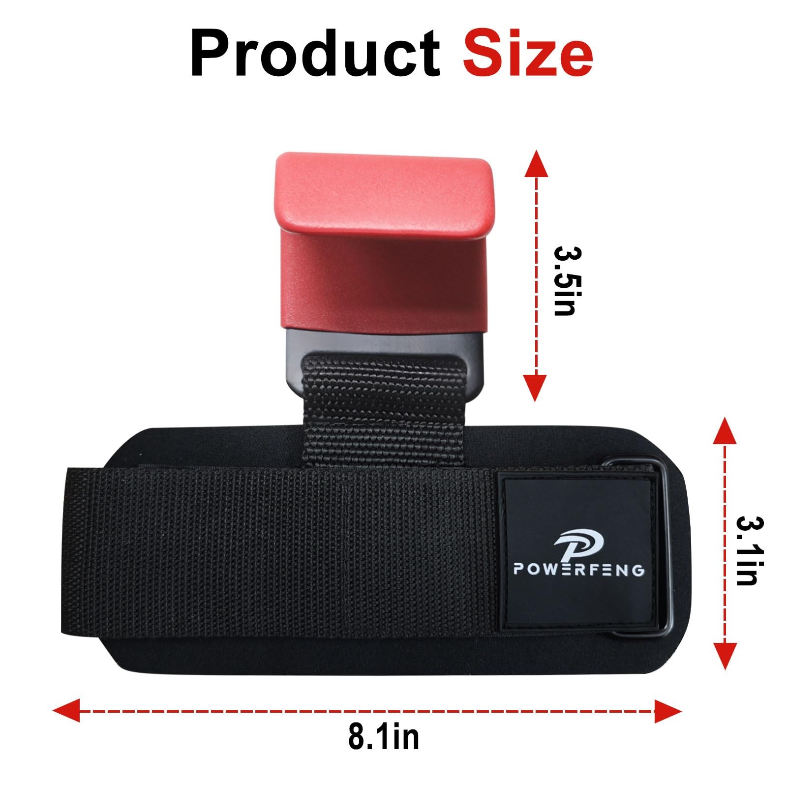 Lifting Hooks for Weight Lifting: Weightlifting Wrist Straps Hand Red
