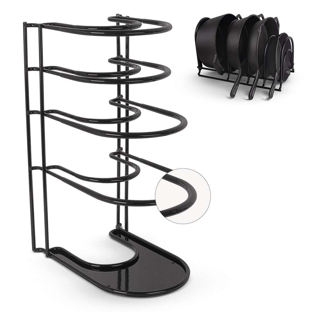 Cuisinel Heavy Duty Pan Organizer, 5 Tier Rack, Holds 50 LB - - Scratch & Dent
