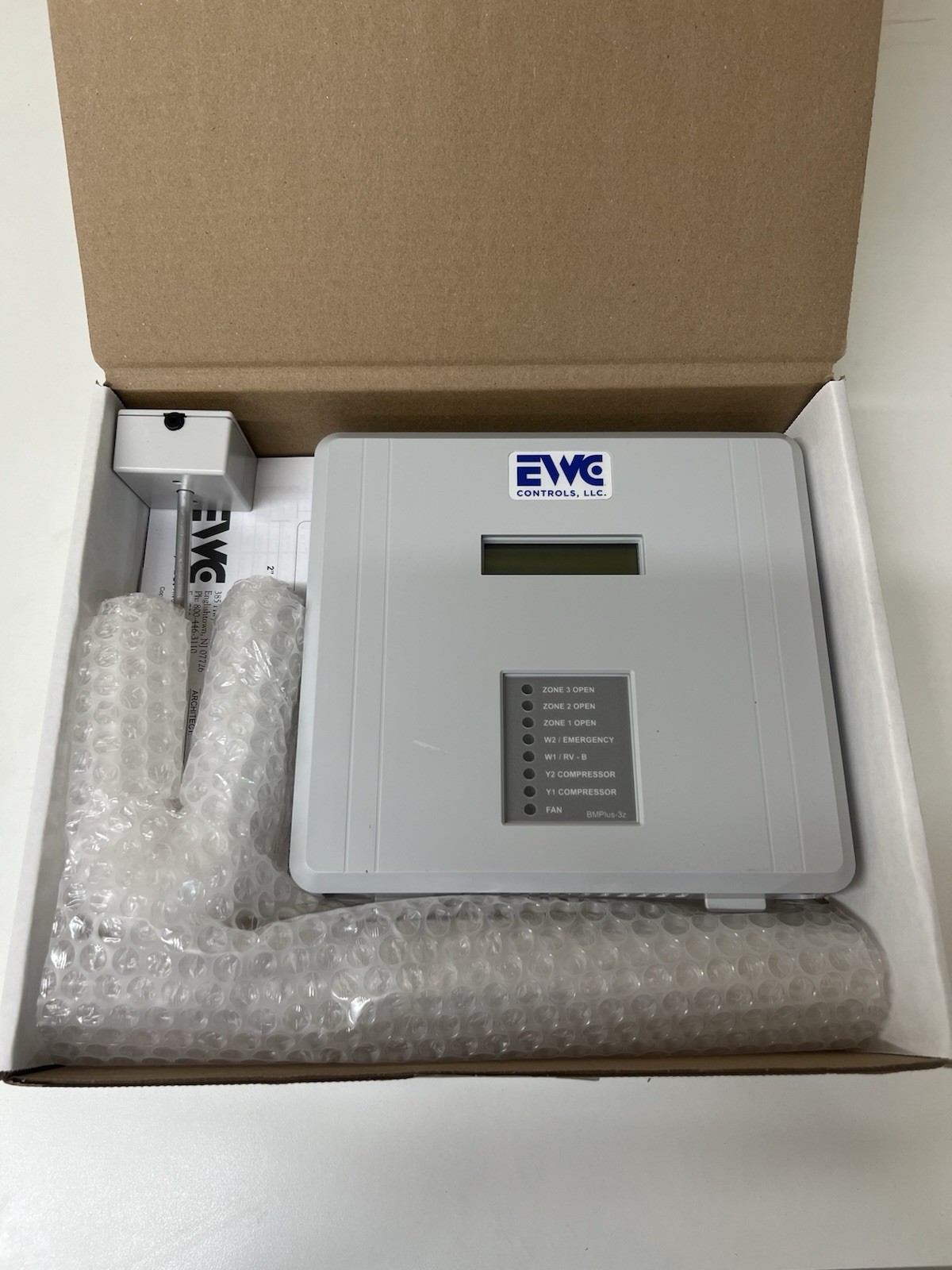 EWC Controls BMPLUS-3Z 3 Heat/2 Cool Heat Pump & Dual Fuel 3-Zone Control Panel