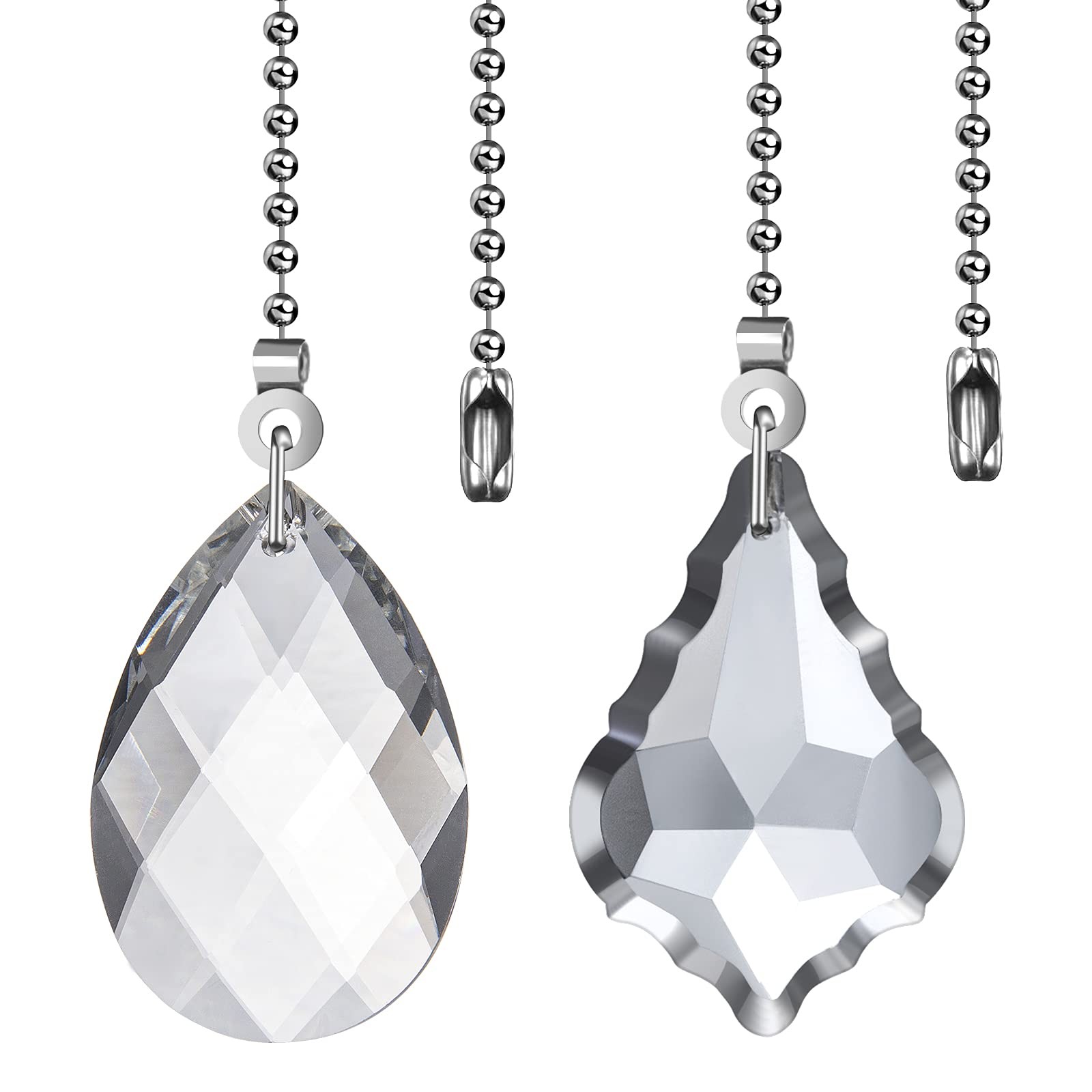2PCS Ceiling Fan Pull Chains, Premium Fan Pull Chain
