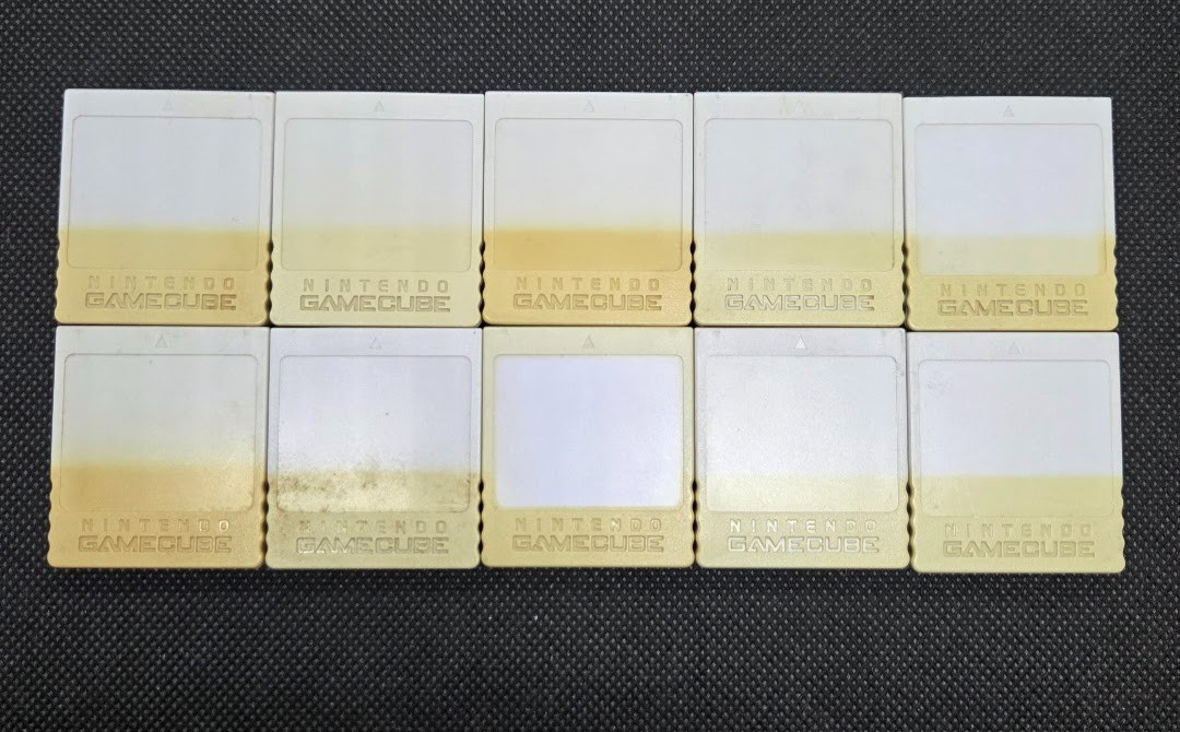 Nintendo GameCube Memory Card 59 Block DOL-008 Official OEM Lot of 10 Tested