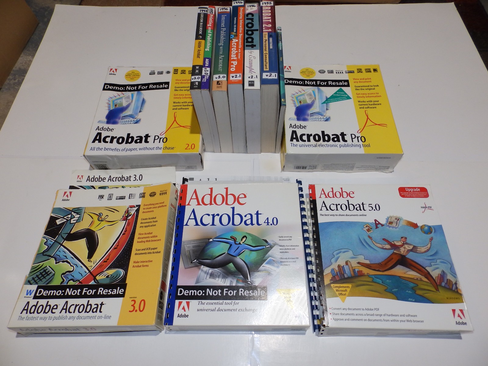 Vintage Software - Adobe Acrobat for Windows v2.0 / 2.1 / 3.0 / 4.0 / 5.0  / 6.0