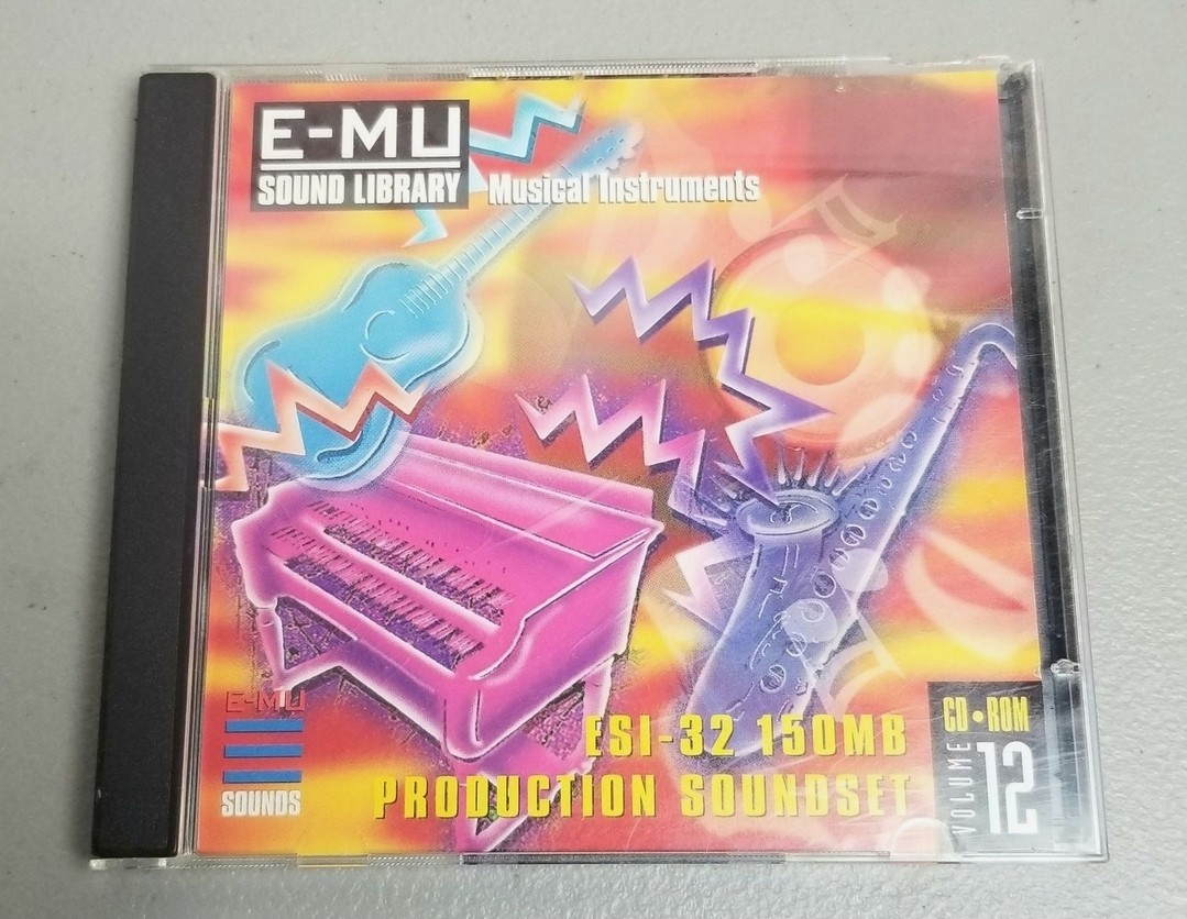 E-MU Systems ESI-32 "150MB Production Soundset" Volume 12 Sampler CD Rom