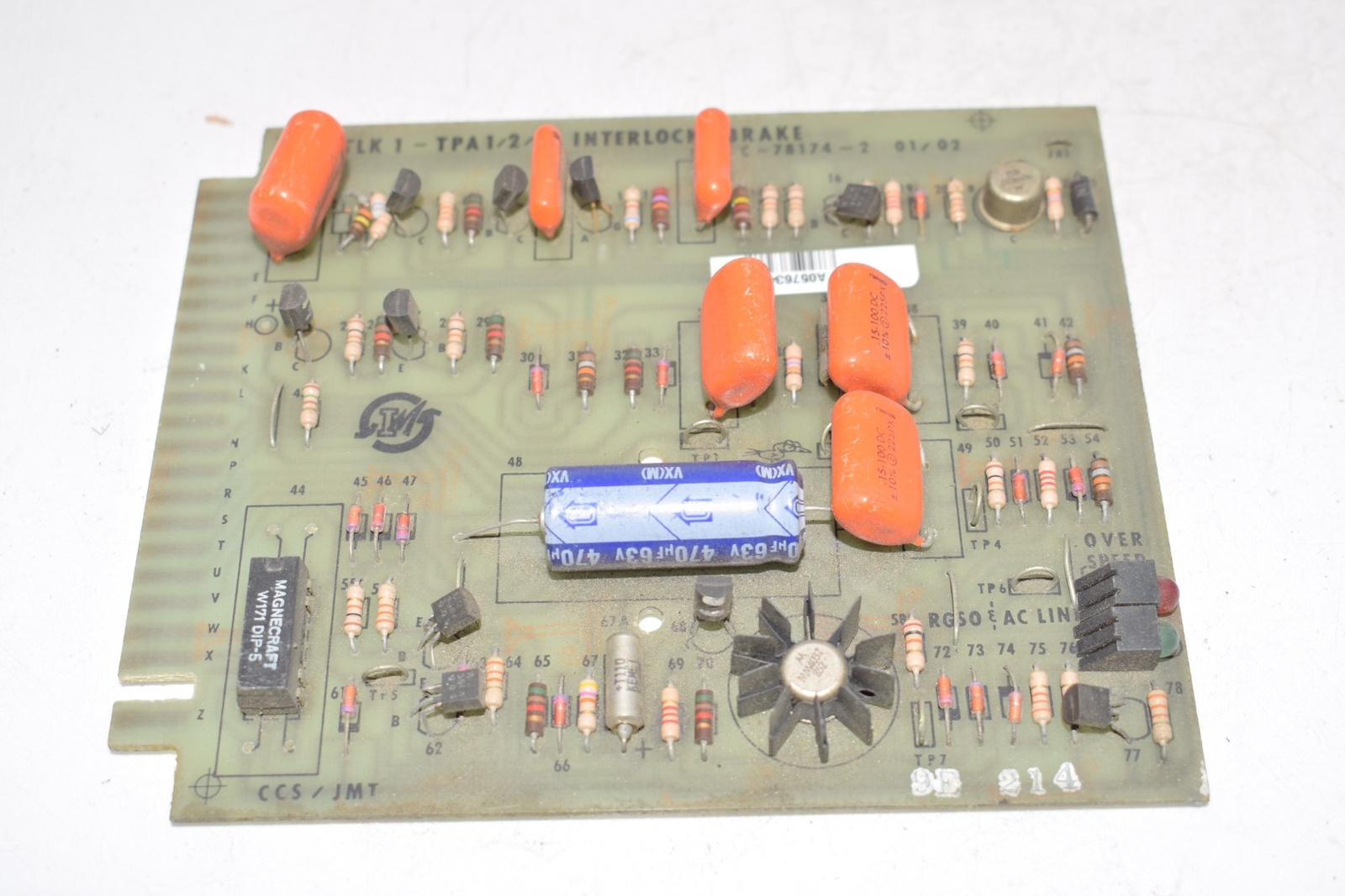 INLAND MOTOR C-78174-2 Interlock & Brake Board