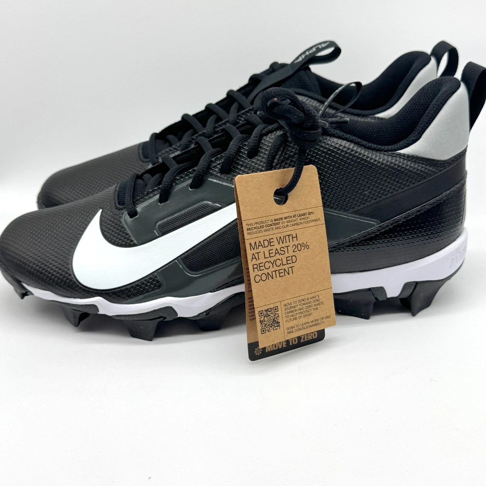 Nike Alpha Menace 4 Shark Molded Football Cleats Big Cleats 19759365084 Size 4.5
