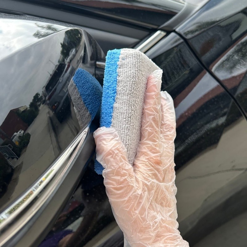 Ceramic Coating Applicator Pad 2 Pack Microfiber Sponge Car Detailing