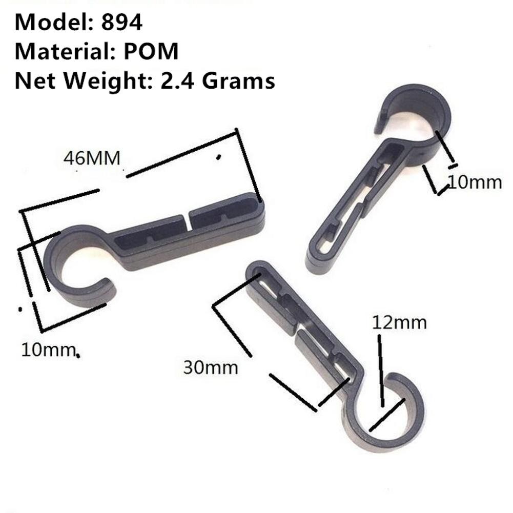20Pcs Headlamp Clips Attachment Head Light Clamps Hard hat Safety Cap Hook g