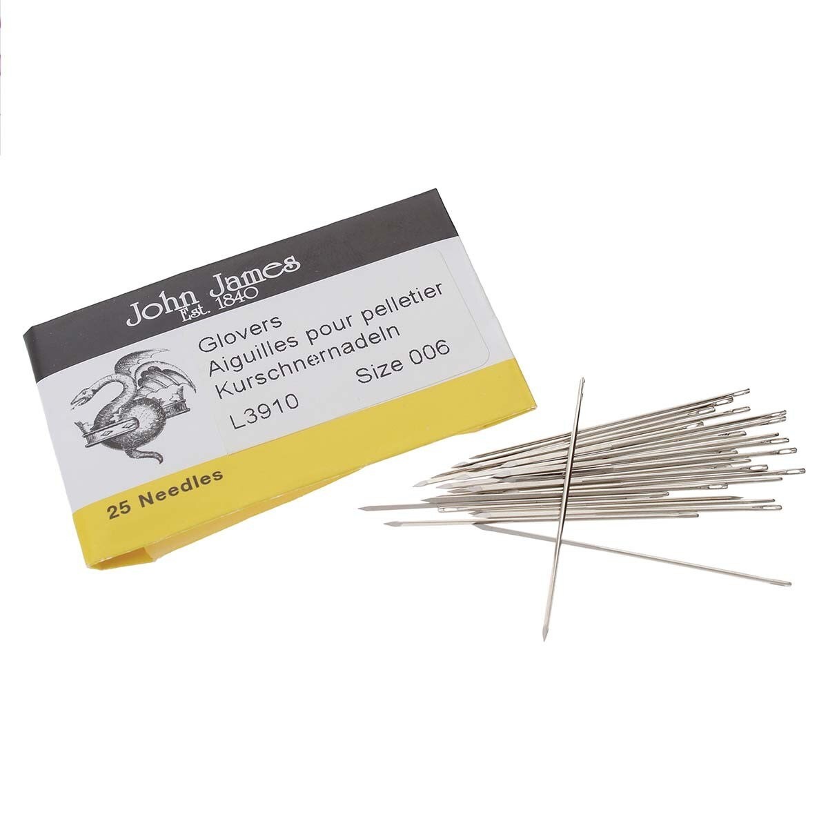 Glovers Needles John James English L3910-006 size #6 pk 25