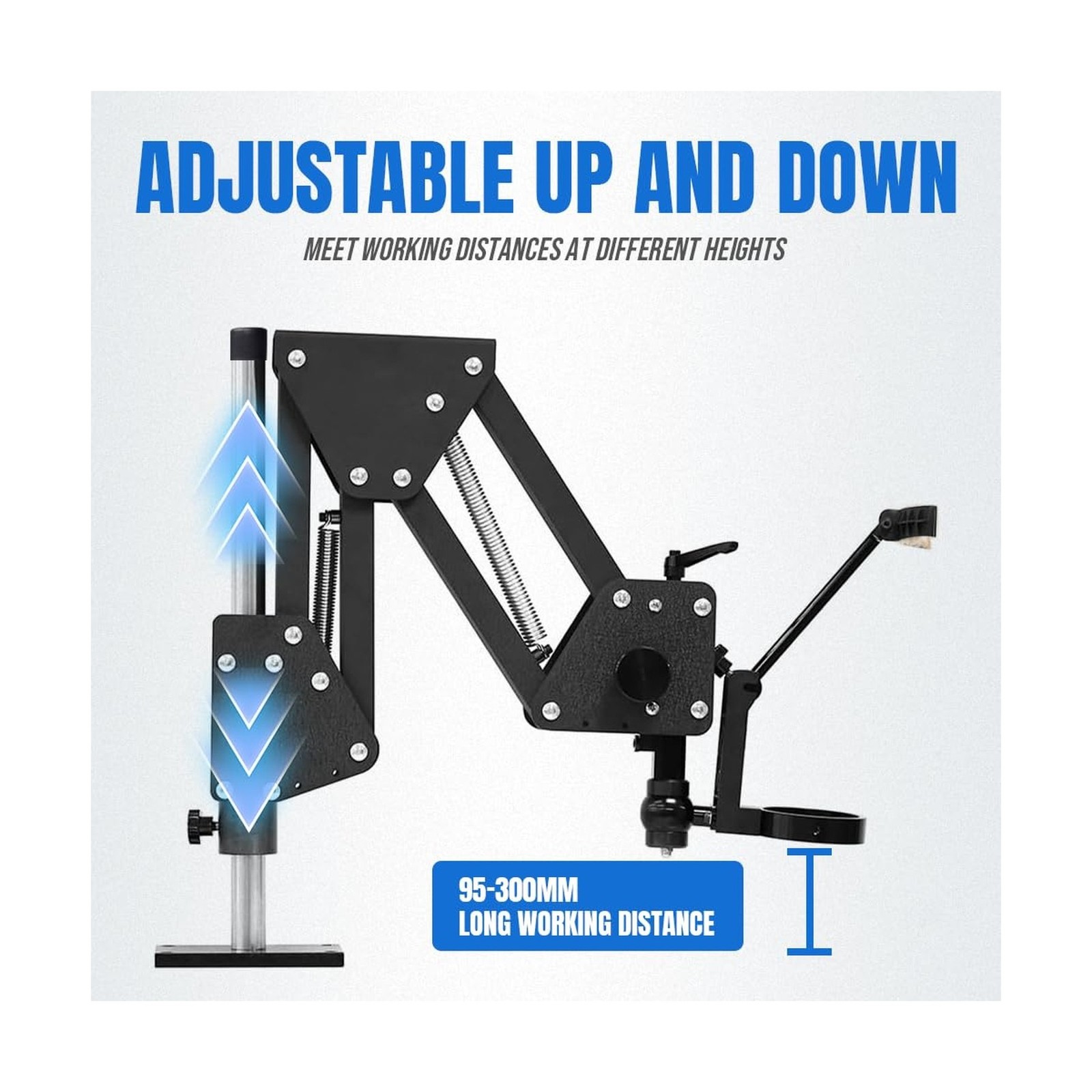 Adjustable Spring Arm Stand for Binocular Stereo Microscope MS01A, Heavy-Duty...