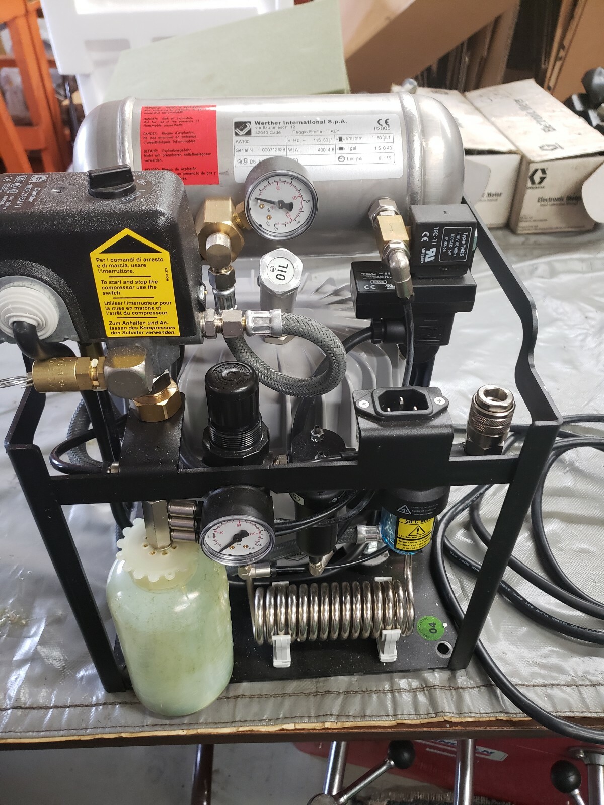 Sil-Air AA 100 Silent Laboratory Air Compressor