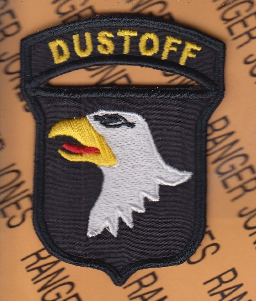 DUSTOFF Air Ambulane 101st Airborne Div Air Assault AASLT ~3.25" patch c/e