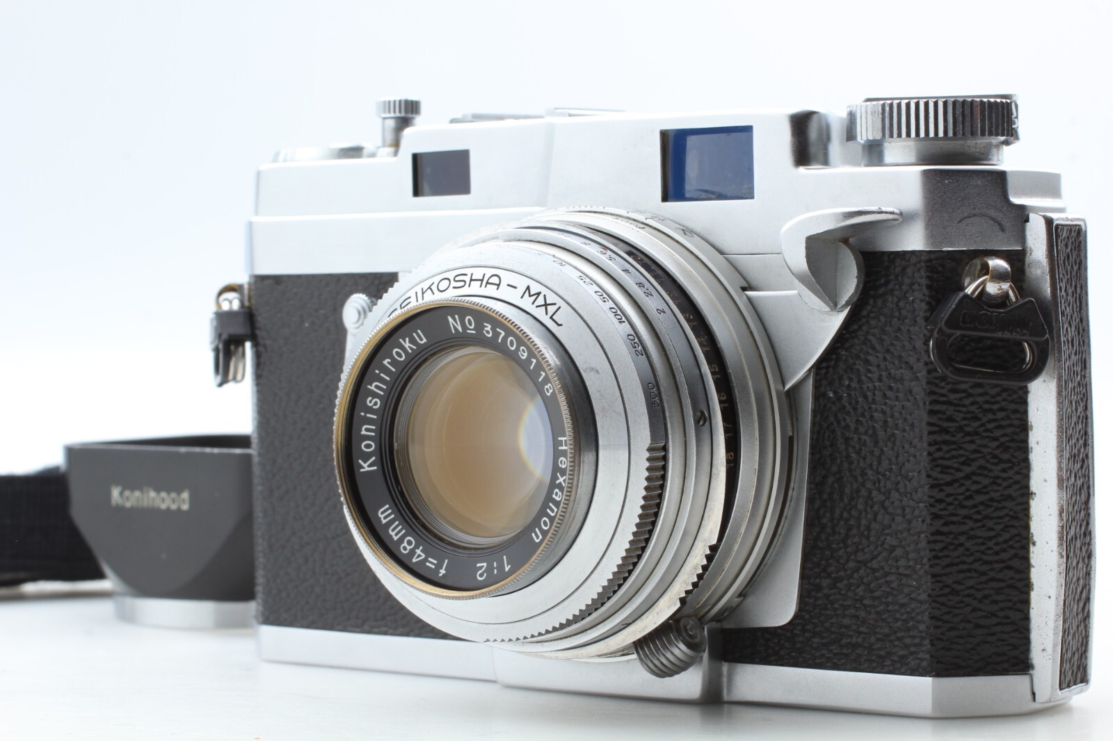 [NEAR MINT w/ Hood]  Konica III L2 Hexanon 48mm f/2 Lens 35mm Film Camera JAPAN
