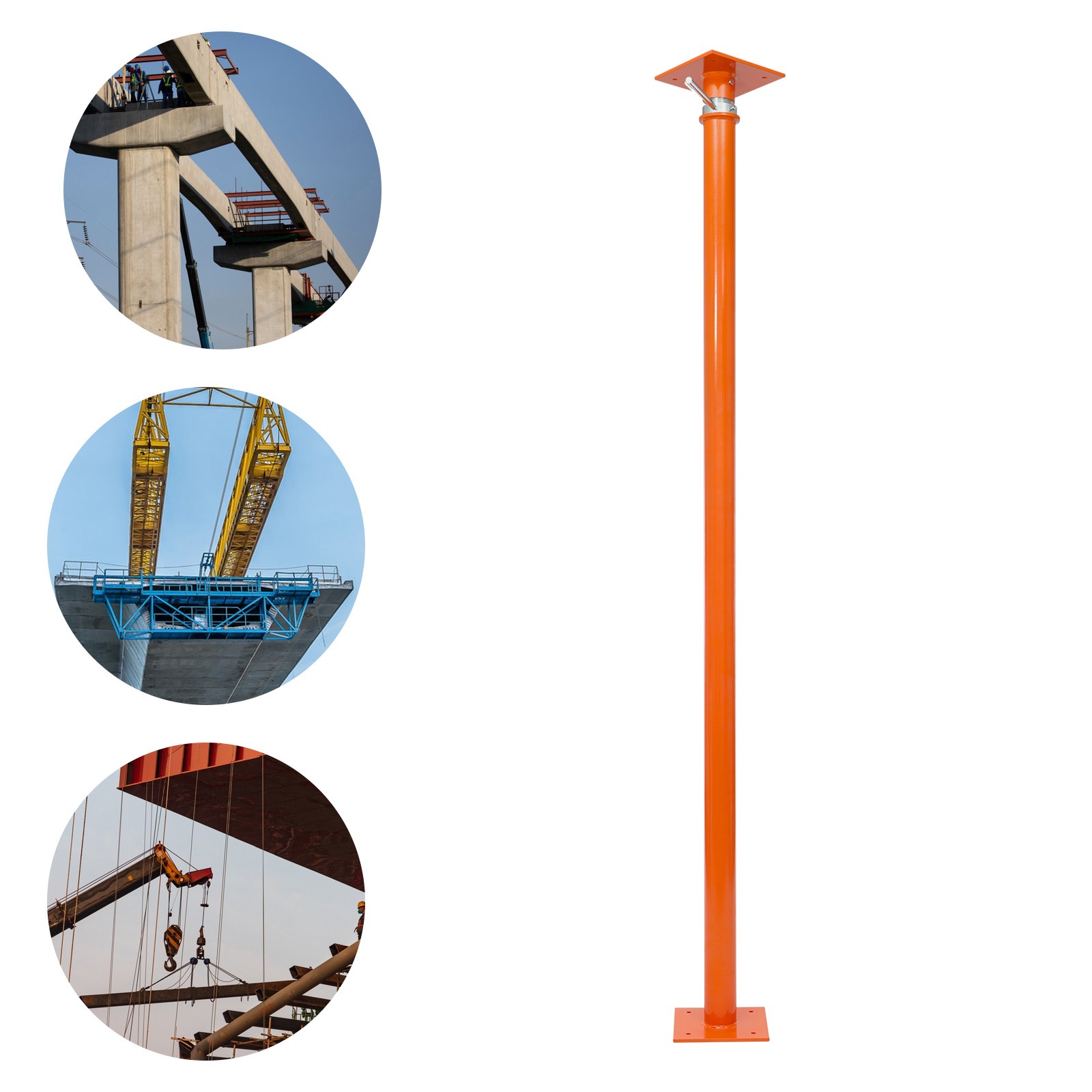 Height Adjustable Jack Post Adjustable Support Jack Post 85-109in Sturdy Base