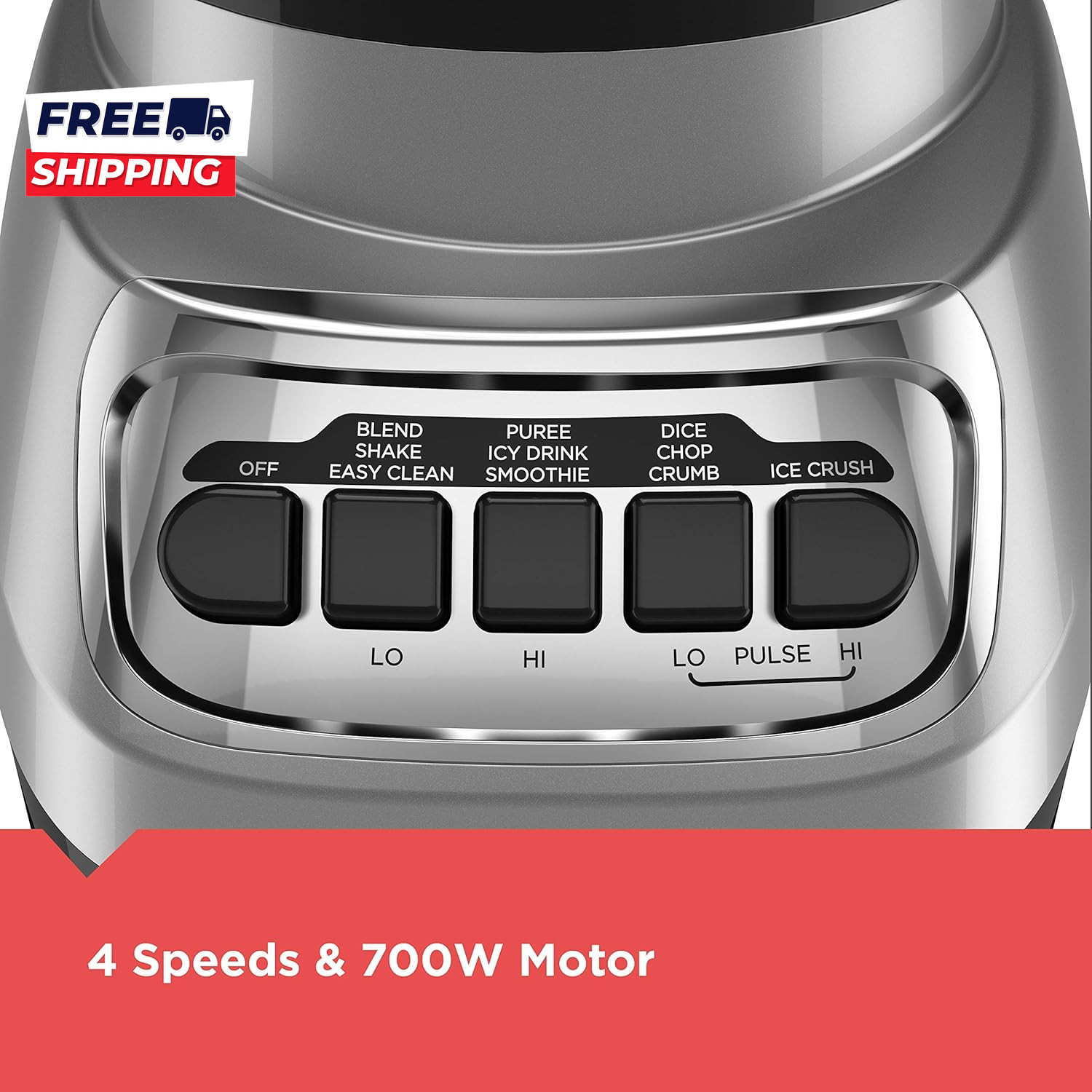 Powercrush Multi-Function Blender with 6-Cup Glass Jar 4 Speed
