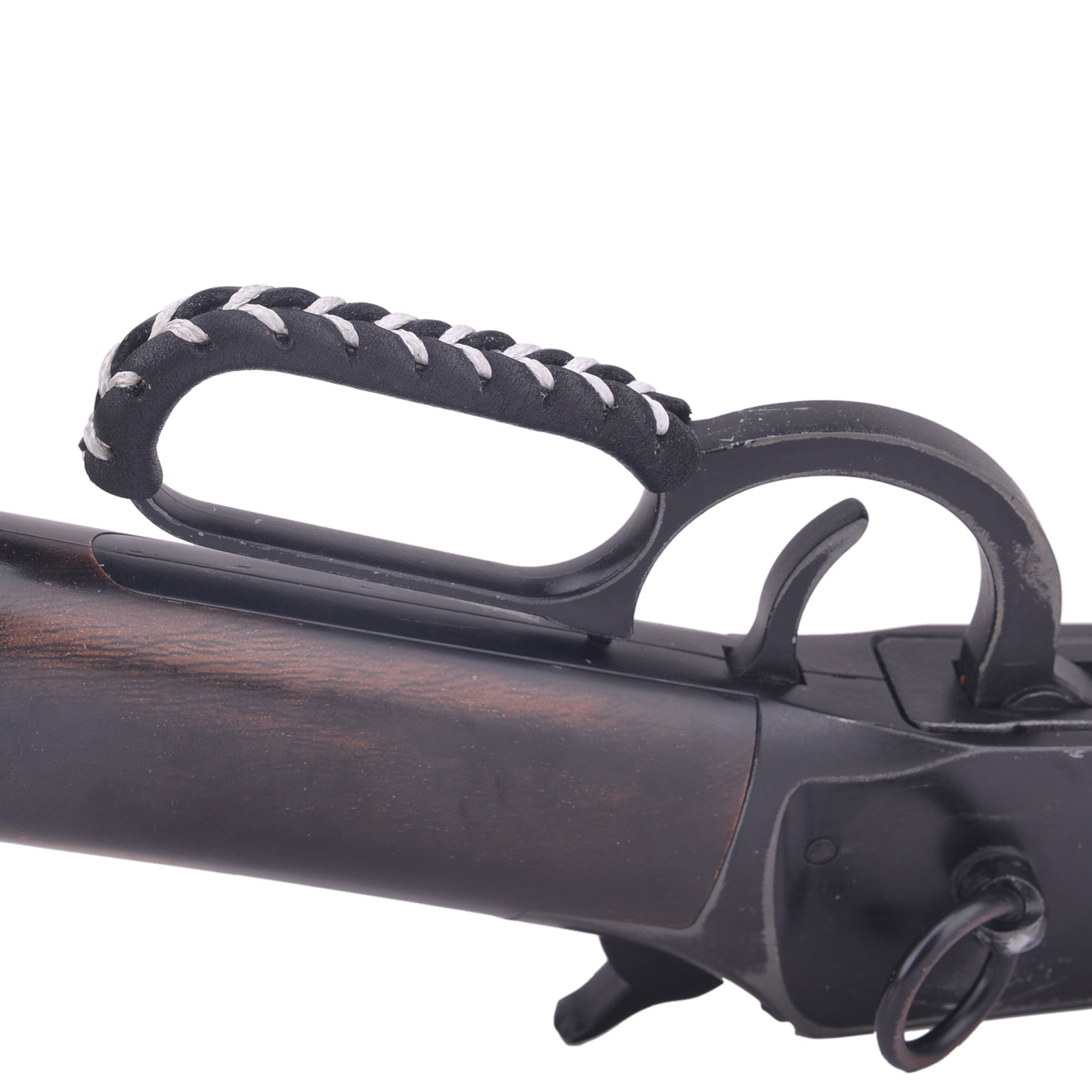 Tanned Full Grain Leather Lever Wrap For Lever Action Rifle Shotgun Loops Cover