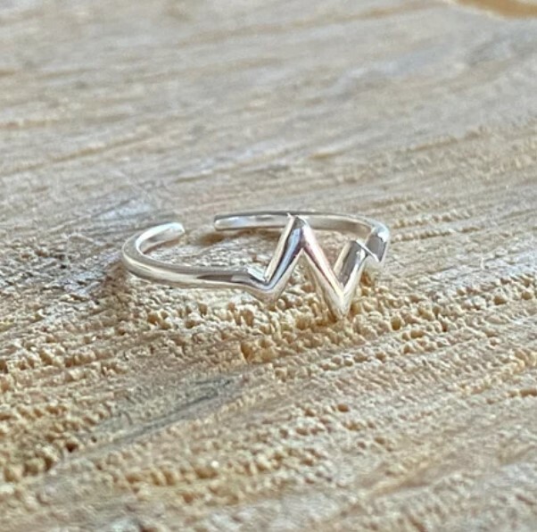 Solid Metal 925 Sterling Silver Womens Adjustable Toe Ring 14k White Gold Plated