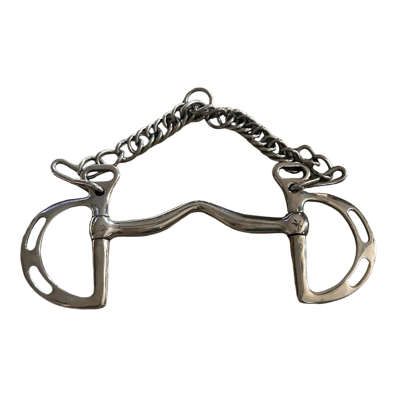 5” SS Kimberwick Medium Port Mullen Mouth Slotted Uxeter Horse Bit
