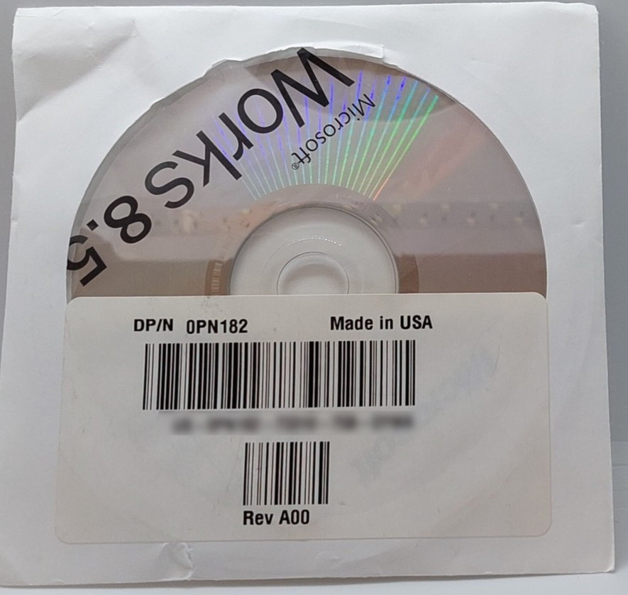 Microsoft Works 8.5 from Dell - Brand New and Still Sealed for Windows PC CD-ROM