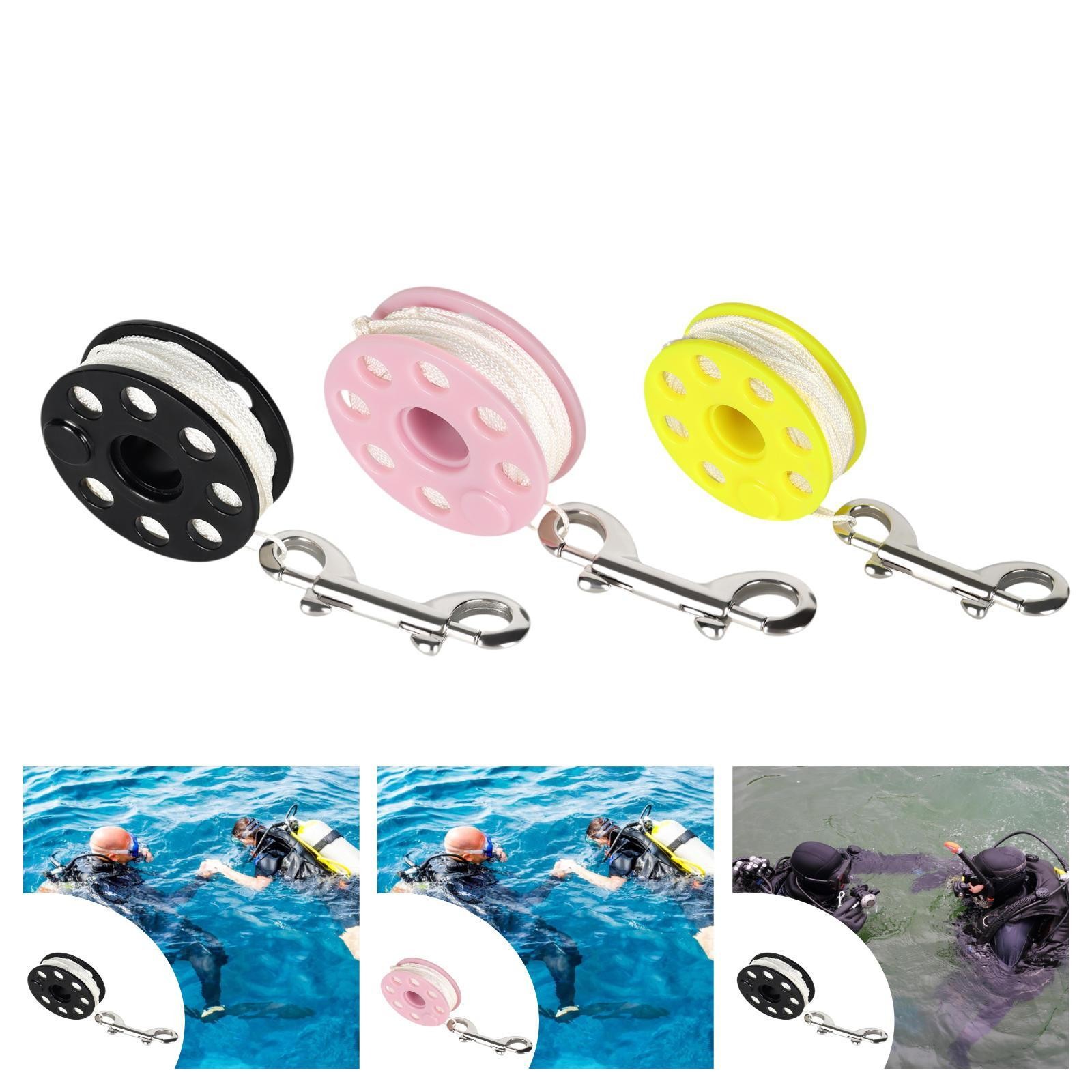 Scuba Diving Reel Lightweight 20M for Snorkeling Technical Diving Underwater