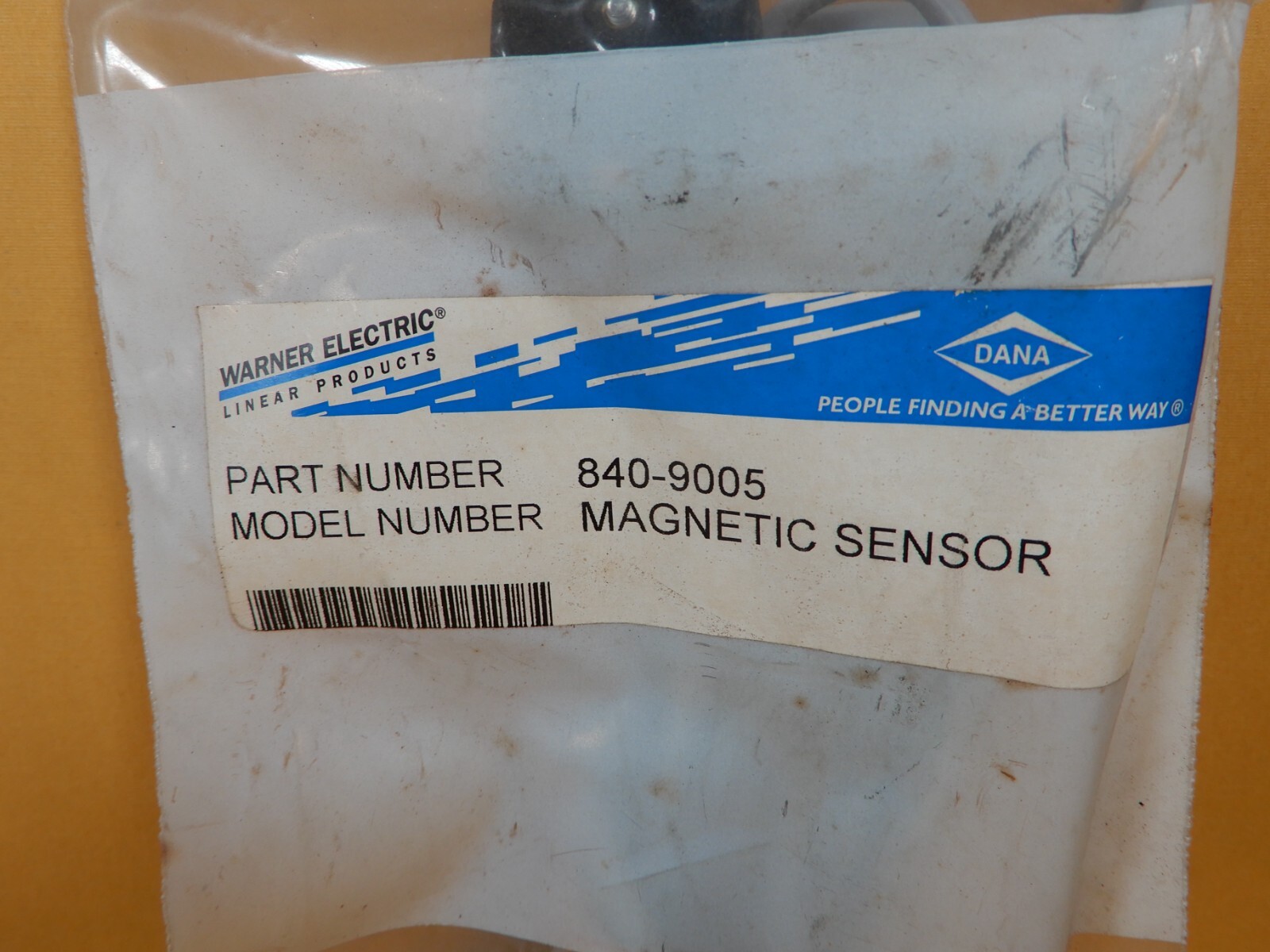Warner Electric 840-9005 Magnetic Sensor NOS