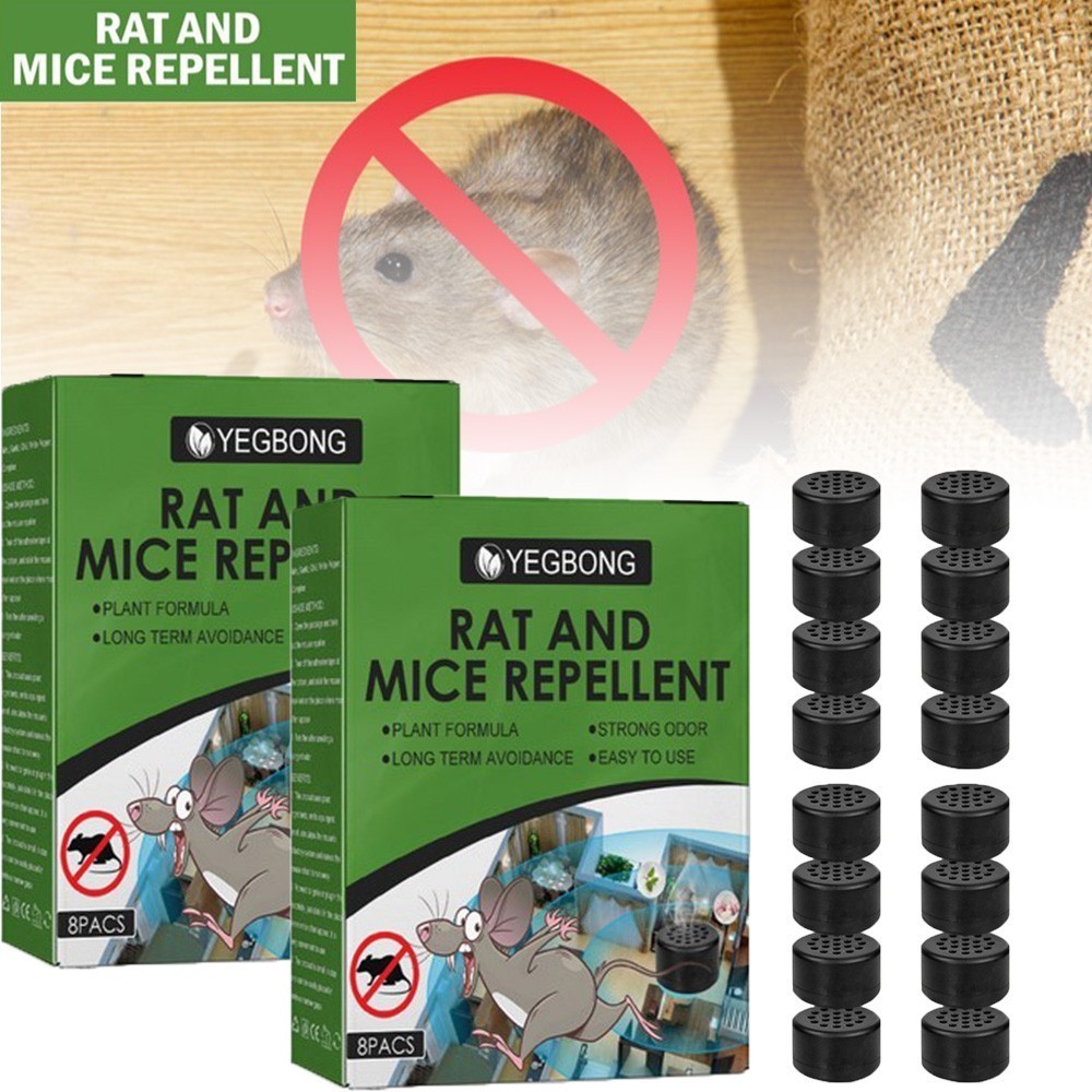 8/16PCS Rat Mouse Repellent Pill Repellent Peppermint Oil Mice Rodent Control ~