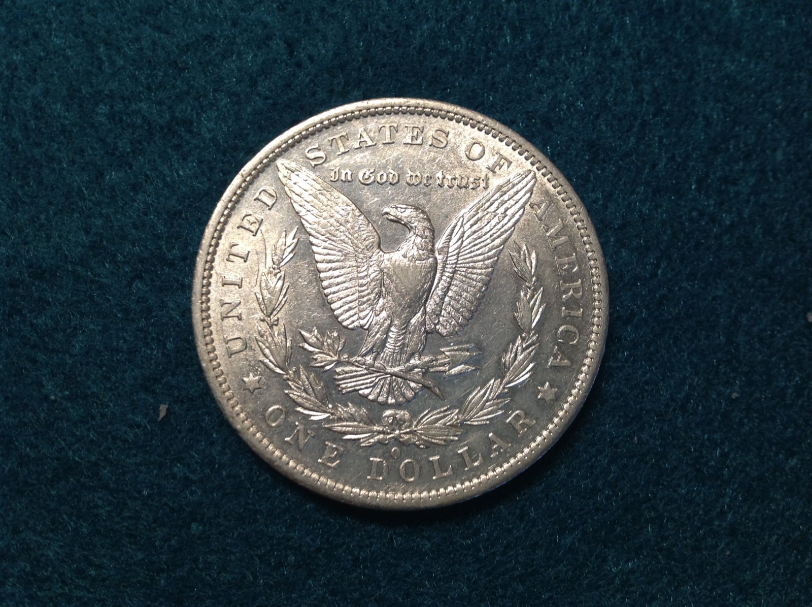 1879-O Morgan Silver Dollar (blue)