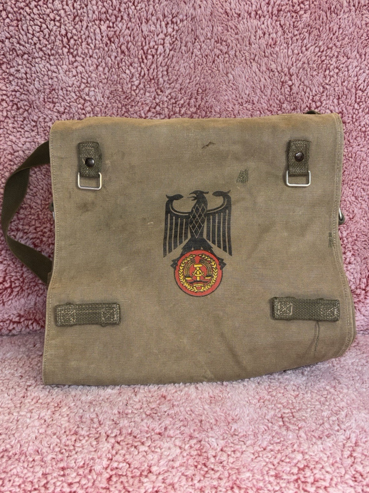 1960s West German Issue Heavy-Duty Canvas Shoulder/Hand Carry